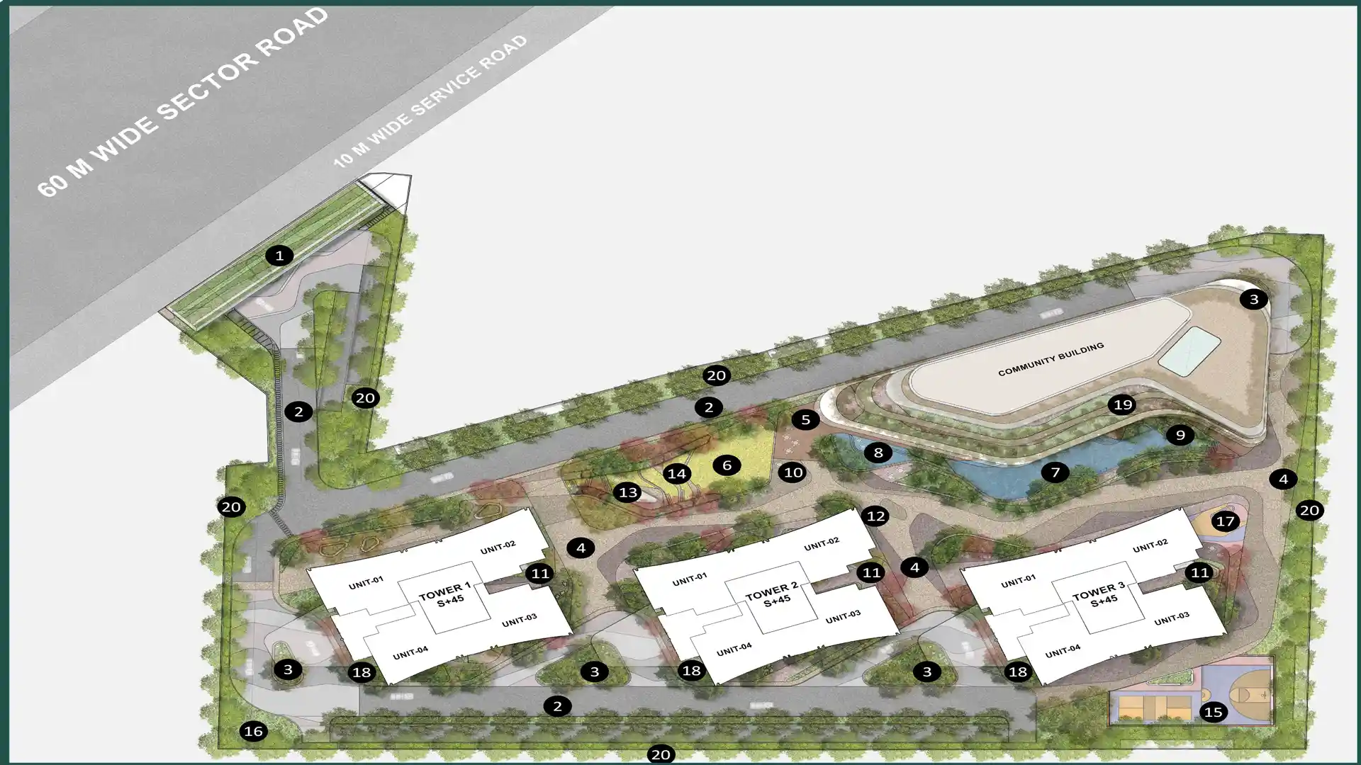 experion the trillion master plan layout